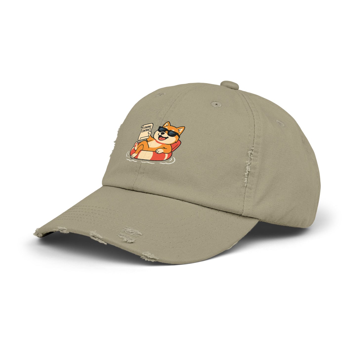 SHIB/ "Staked & Unbothered" – Distressed Cap