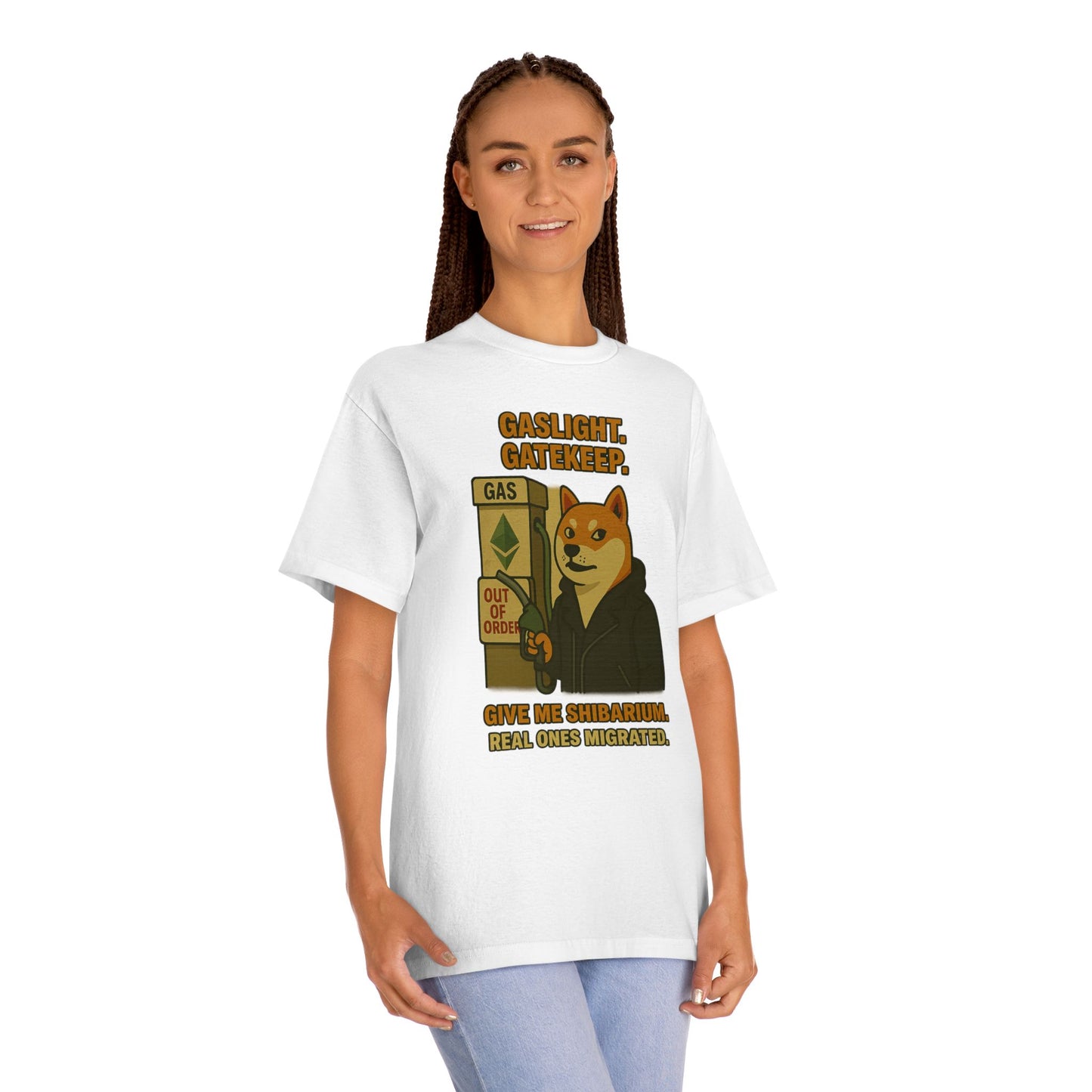 SHIB/ “Gaslight. Gatekeep. Give Me Shibarium.” Tee