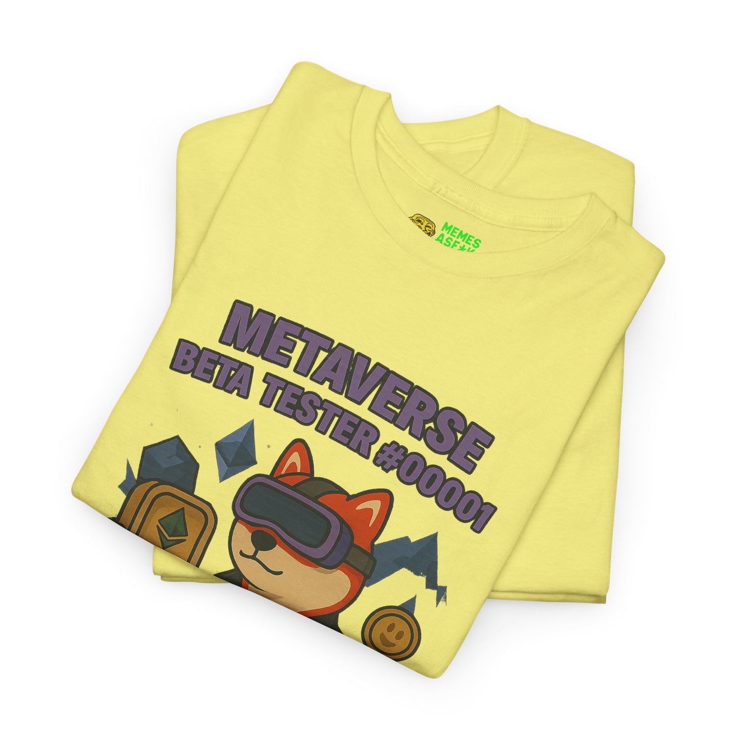 SHIB/ “Metaverse Beta Tester #0001” Heavy Cotton Tee