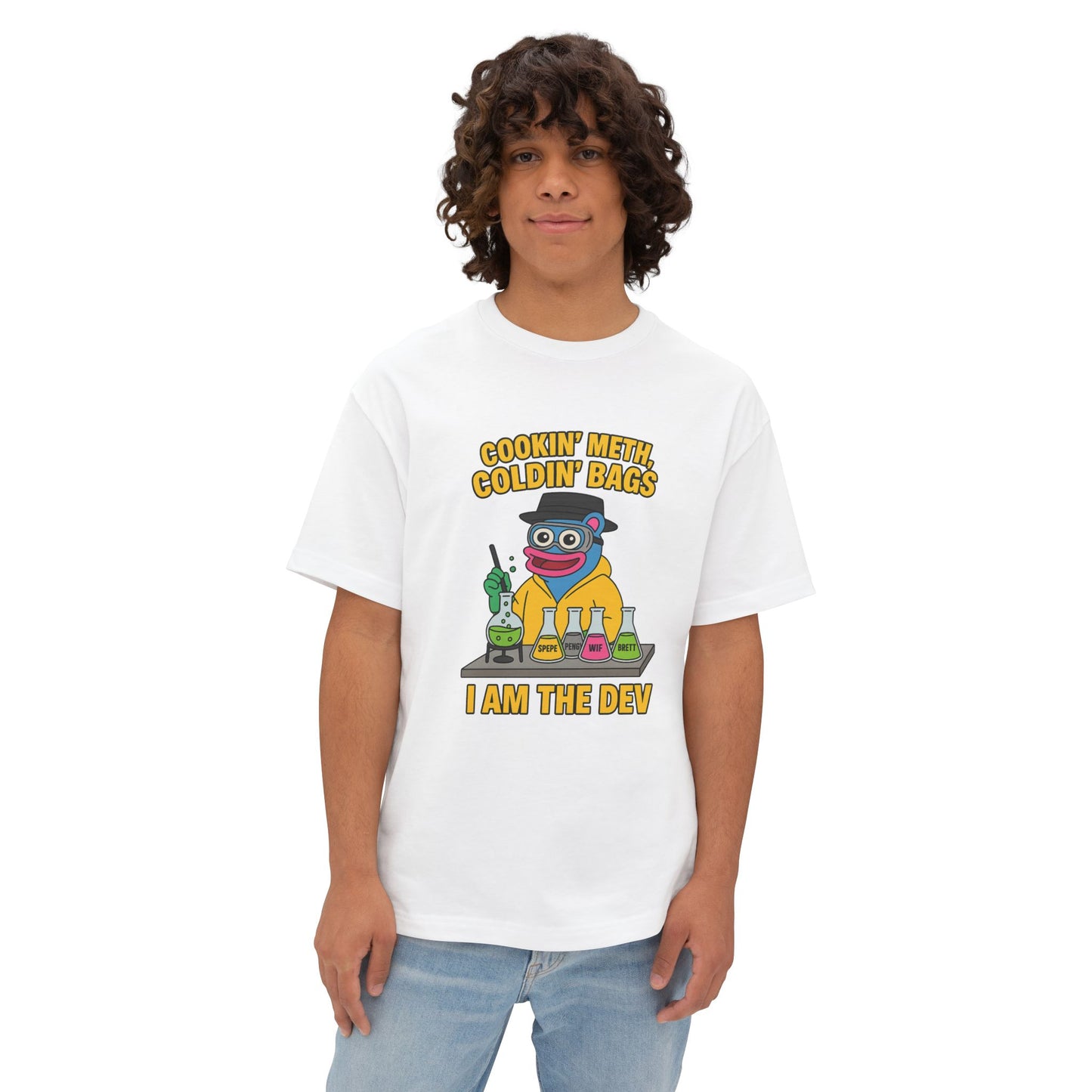 š§Ŗ BRETT āCookinā Meth, Coldinā Bagsā Oversized Tee