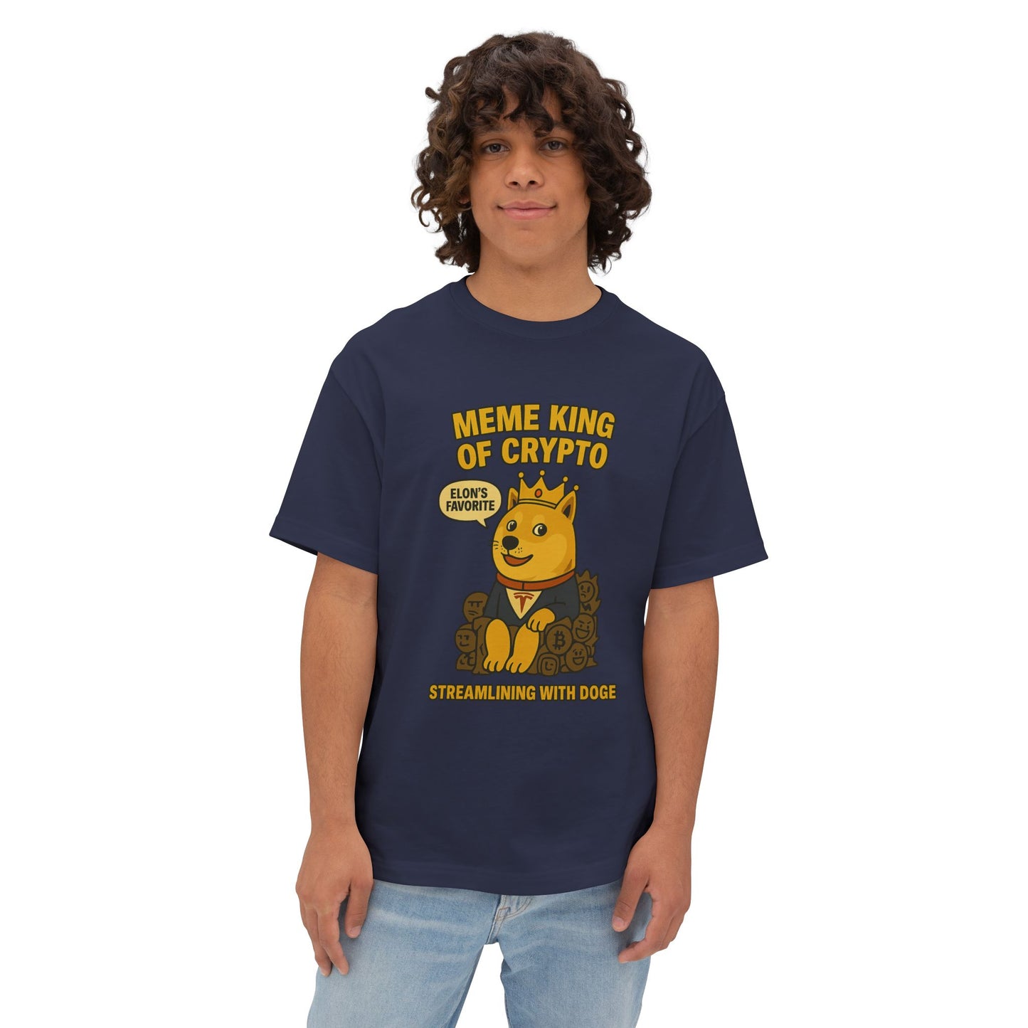 DOGE “Meme King of Crypto” Oversized Tee