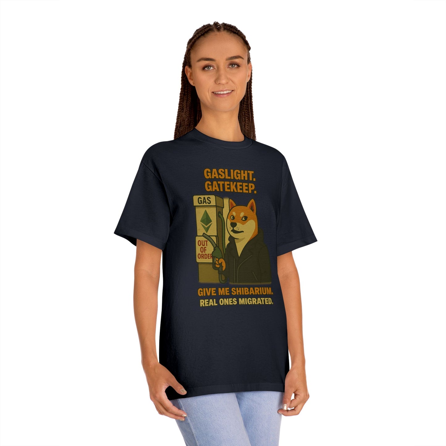 SHIB/ “Gaslight. Gatekeep. Give Me Shibarium.” Tee