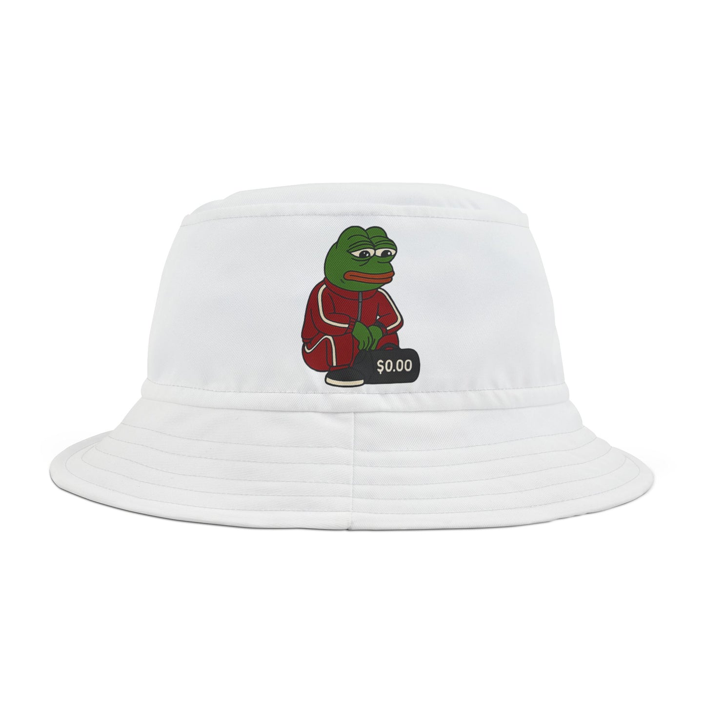 PEPE/"Dripped & Doomed $0.00" Bucket Hat