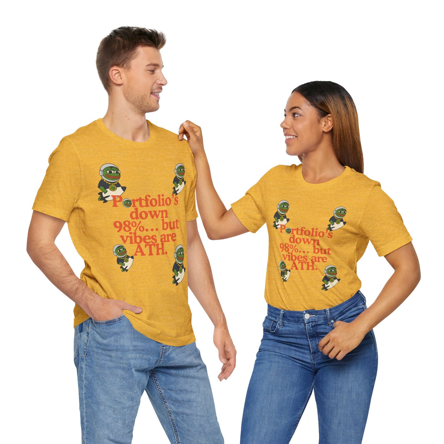 PEPE/“Portfolio’s Down 98%... But Vibes Are ATH” TEE