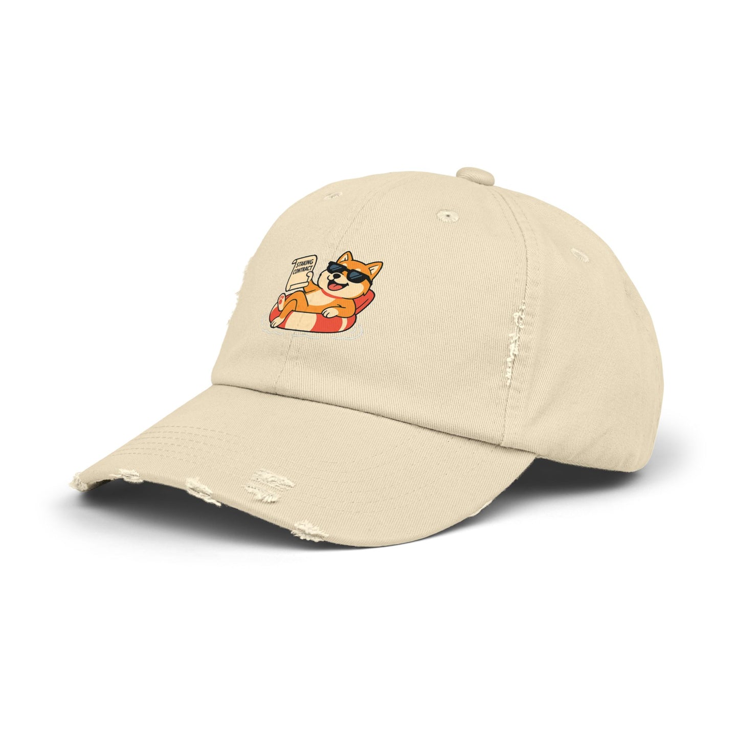SHIB/ "Staked & Unbothered" – Distressed Cap