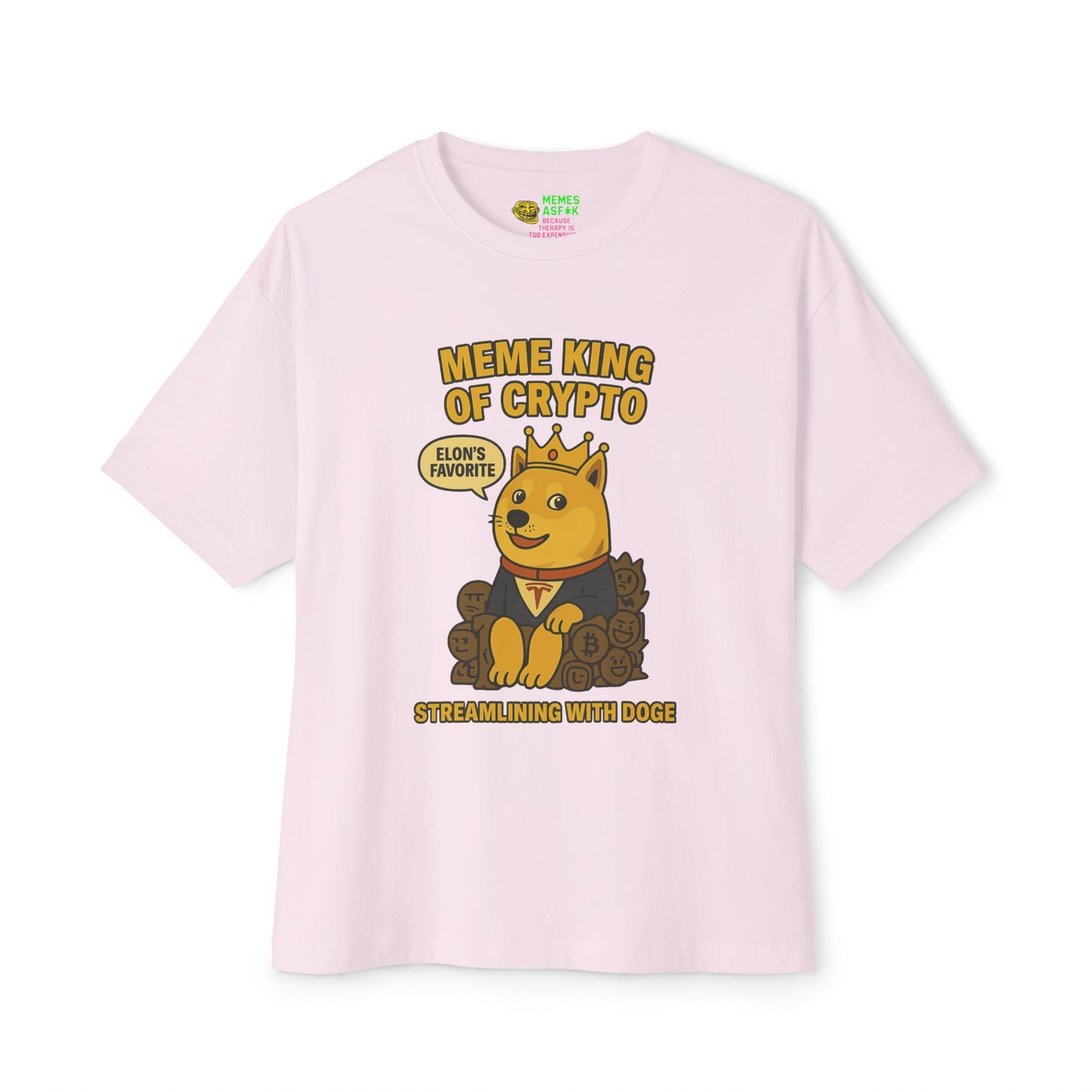 DOGE “Meme King of Crypto” Oversized Tee