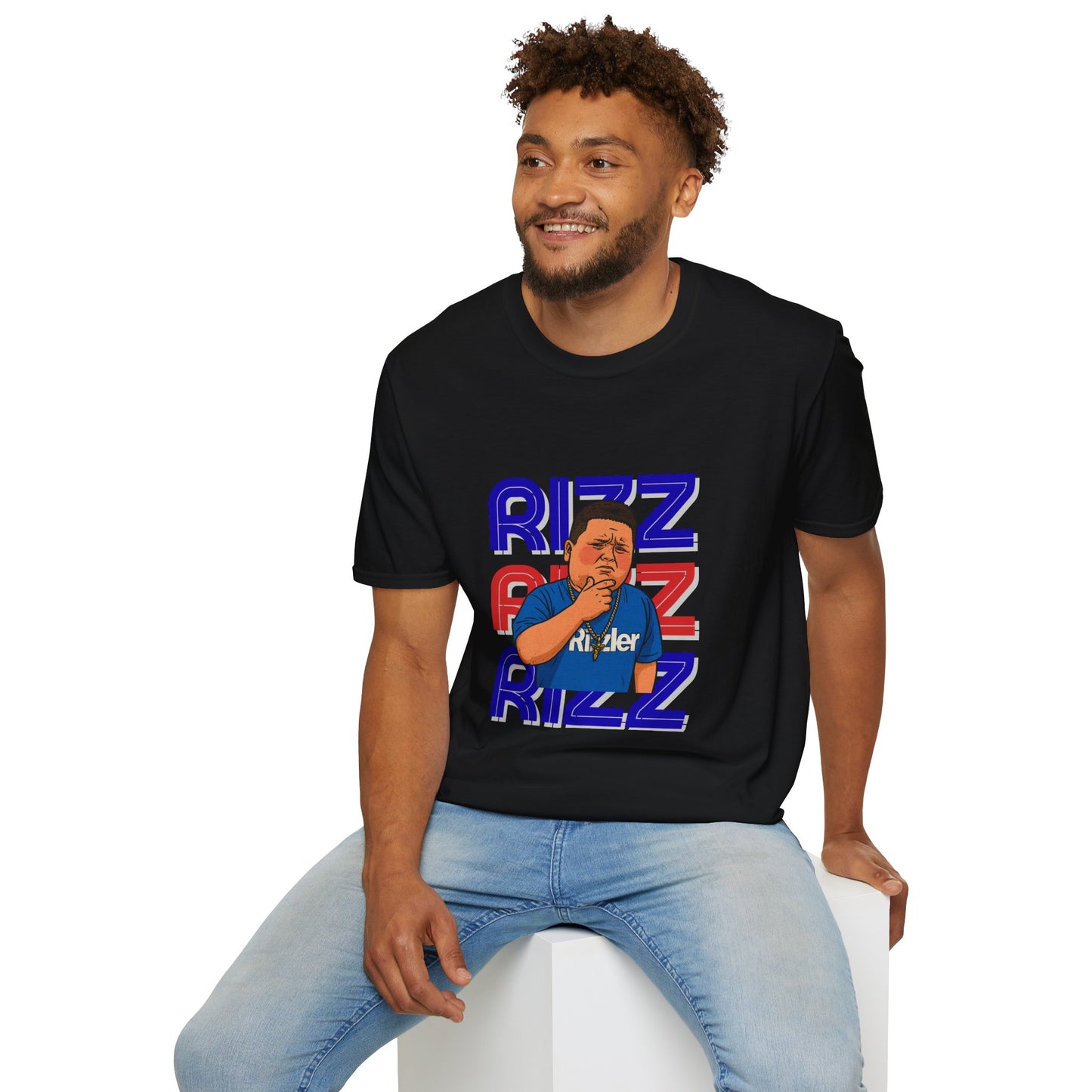 RIZZ THE RIZZLER-THE RIZZLER FACE-GRAPHIC TEE
