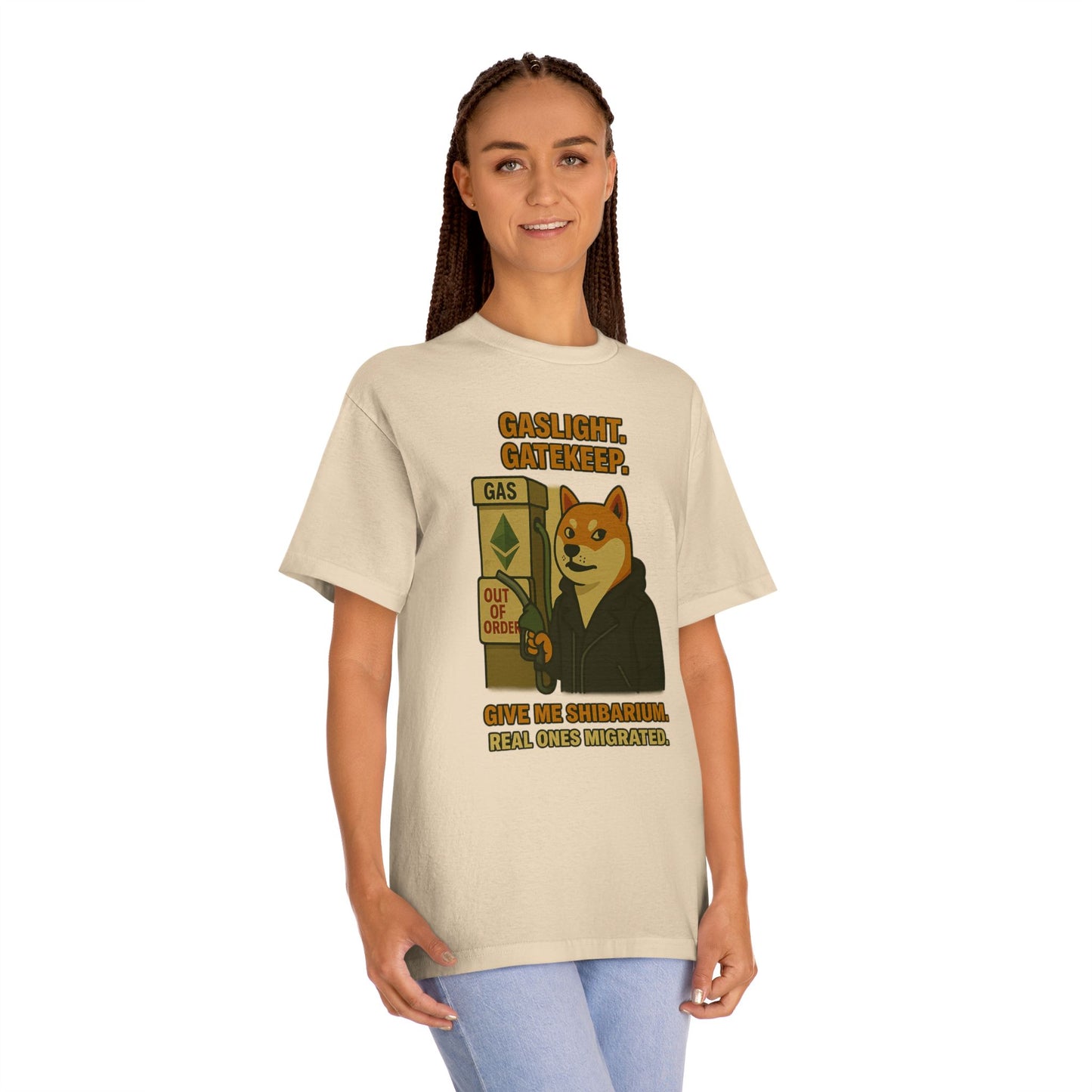 SHIB/ “Gaslight. Gatekeep. Give Me Shibarium.” Tee