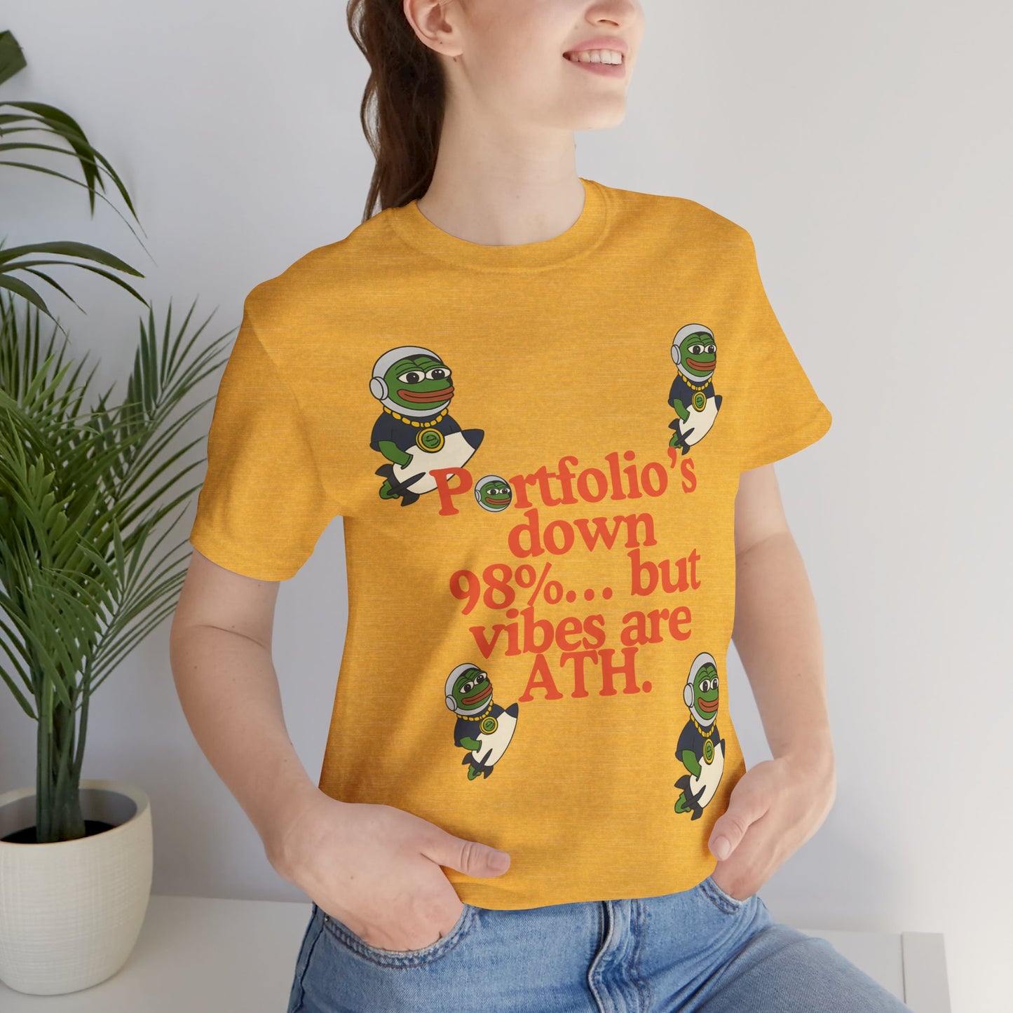 PEPE/“Portfolio’s Down 98%... But Vibes Are ATH” TEE