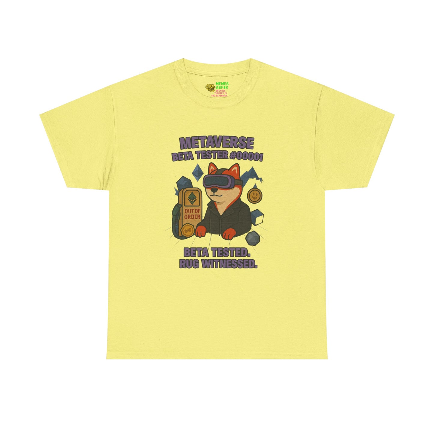 SHIB/ “Metaverse Beta Tester #0001” Heavy Cotton Tee
