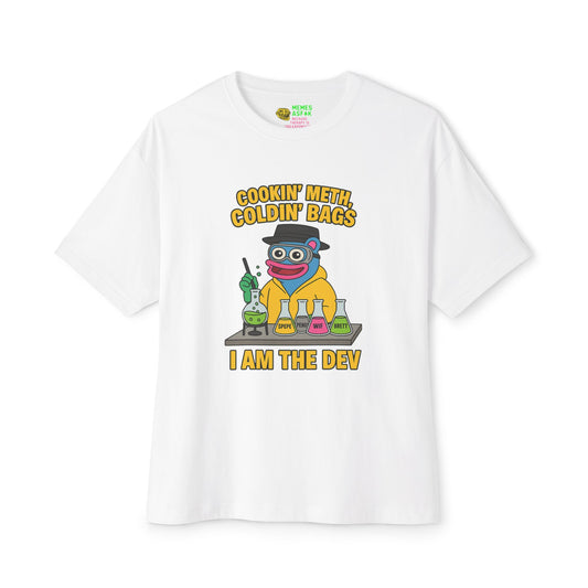 🧪 BRETT “Cookin’ Meth, Coldin’ Bags” Oversized Tee