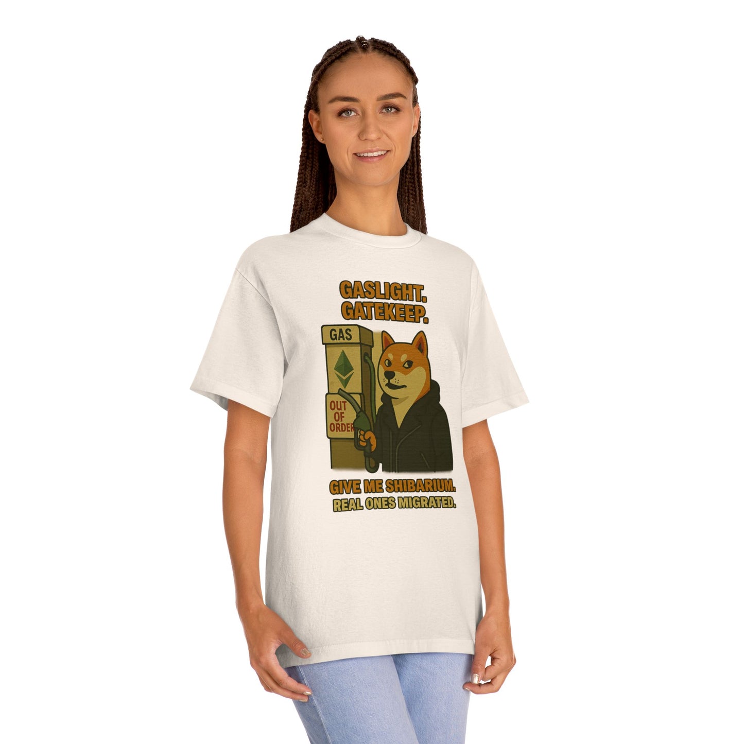 SHIB/ “Gaslight. Gatekeep. Give Me Shibarium.” Tee