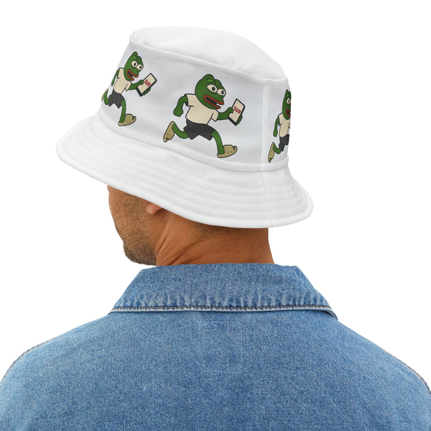 PEPE/ “Buy Button – Speed of FOMO” Bucket Hat