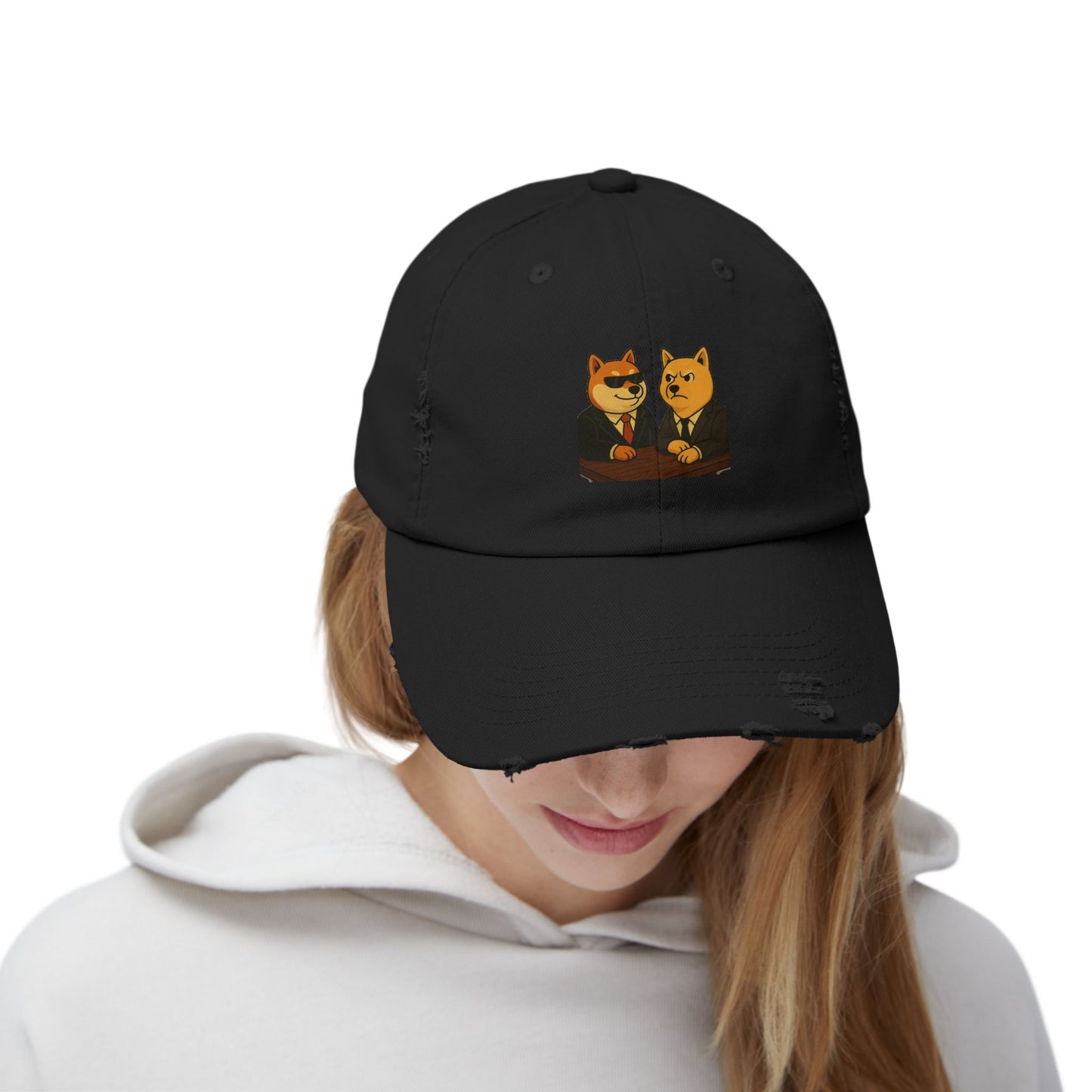 SHIB/ "I Bit Harder" –  Distressed Cap