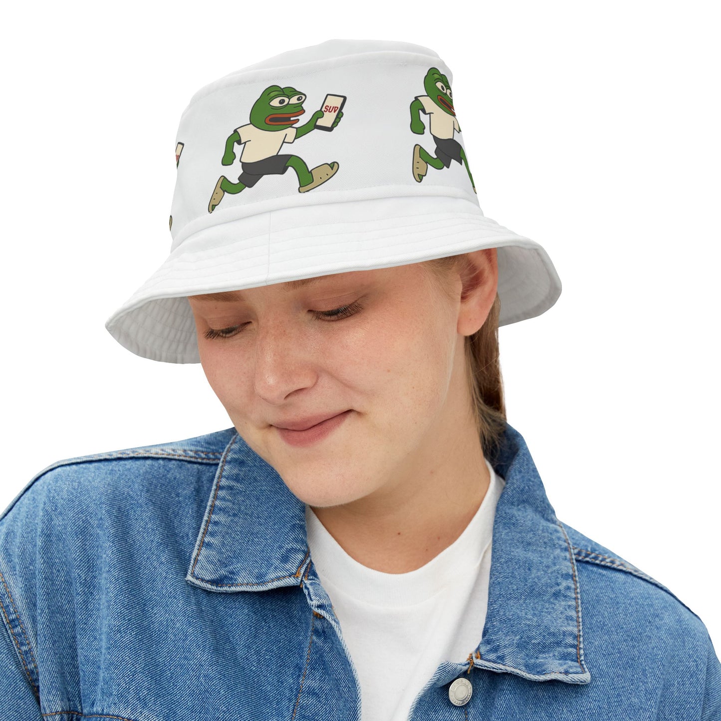 PEPE/ “Buy Button – Speed of FOMO” Bucket Hat