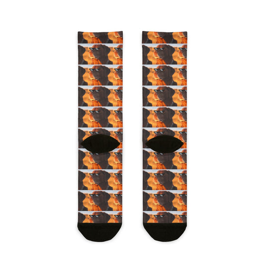 LET ME KNOW DOG MEME - GRAPHIC PRINT SOCKS