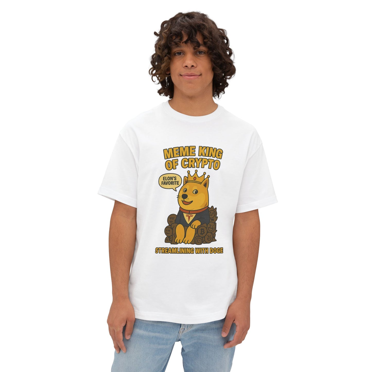 DOGE “Meme King of Crypto” Oversized Tee