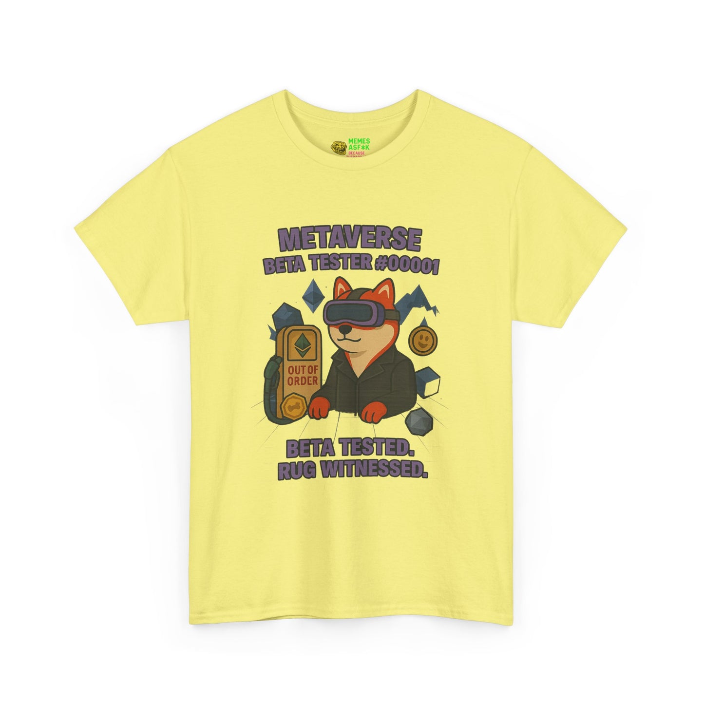 SHIB/ “Metaverse Beta Tester #0001” Heavy Cotton Tee