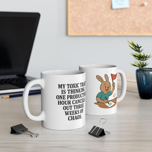 Productivity? Optional. Self-Delusion? Daily. Meme Mug
