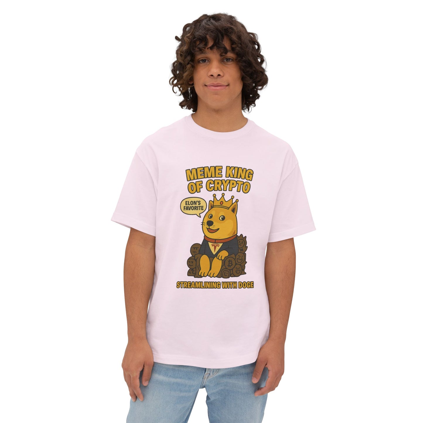 DOGE “Meme King of Crypto” Oversized Tee