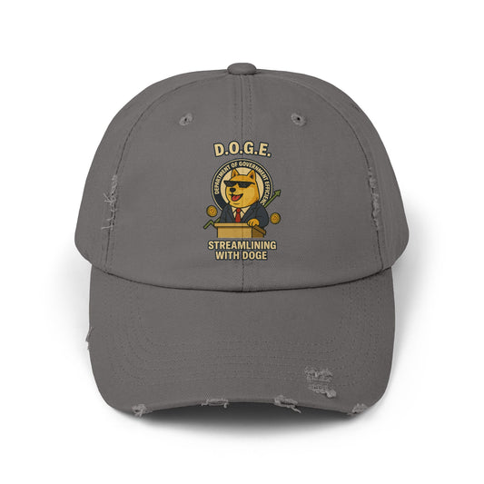 DOGE/ "🏛️ D.O.G.E. Official Hat " –  Distressed Cap
