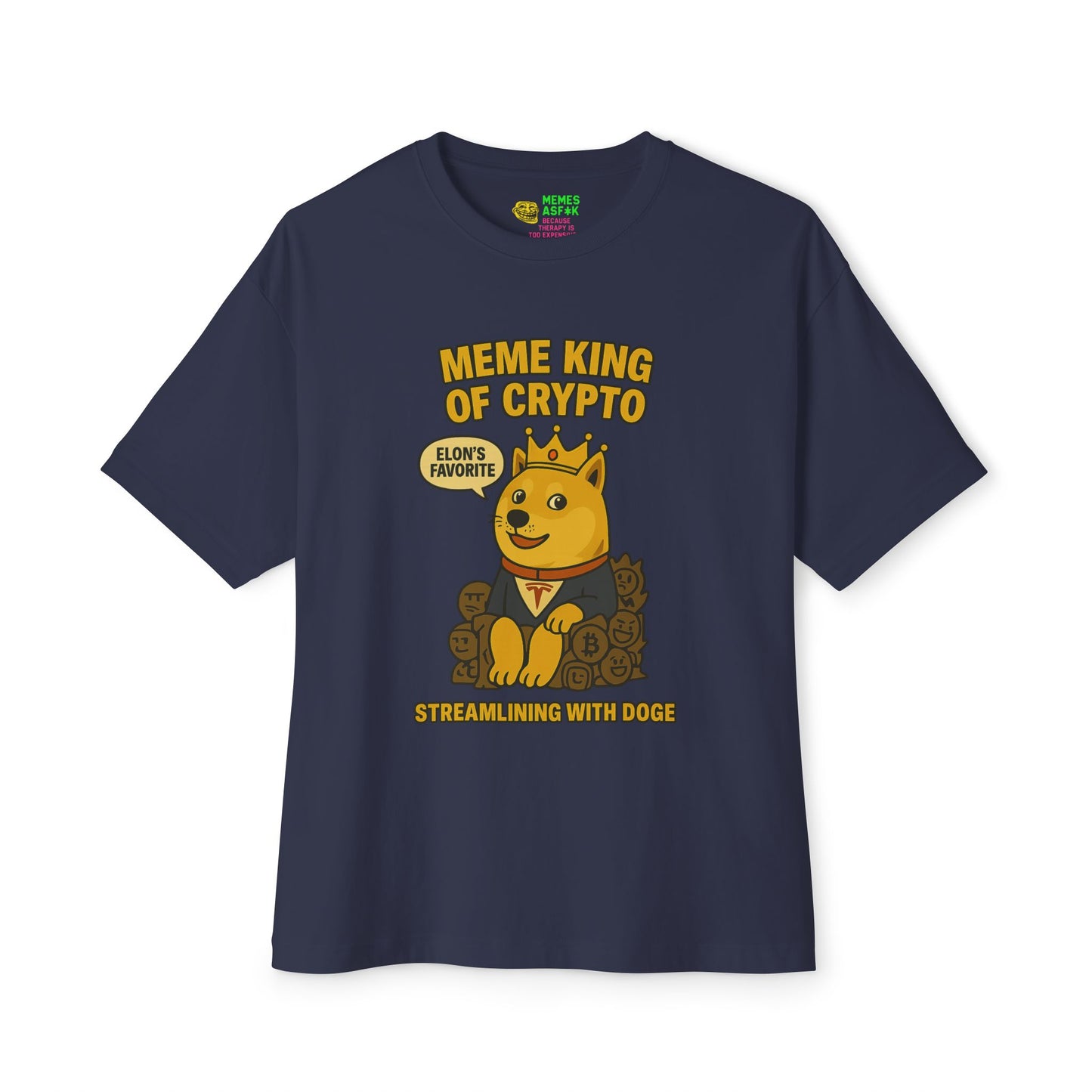 DOGE “Meme King of Crypto” Oversized Tee