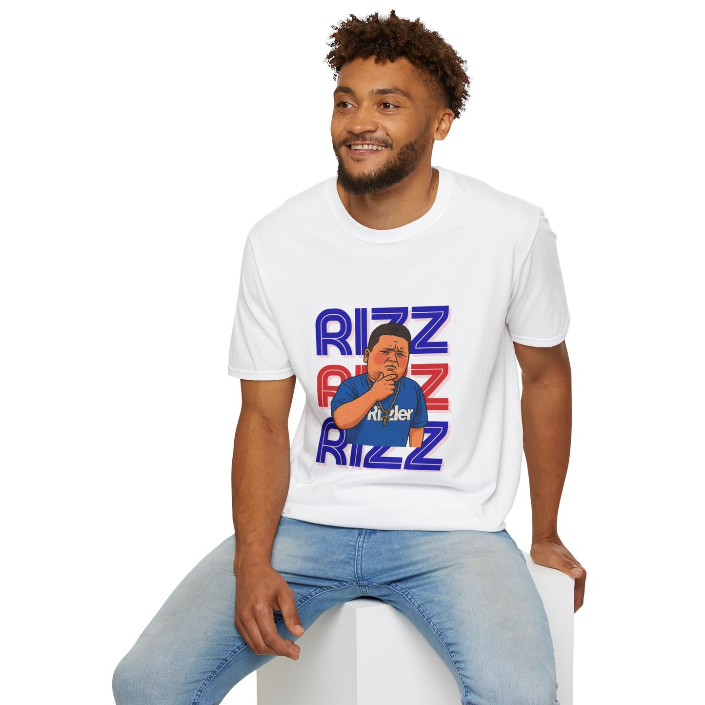 RIZZ THE RIZZLER-THE RIZZLER FACE-GRAPHIC TEE