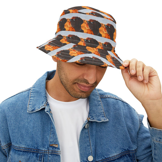 LET ME KNOW DOG MEME - ALL OVER PRINT - BUCKET HAT